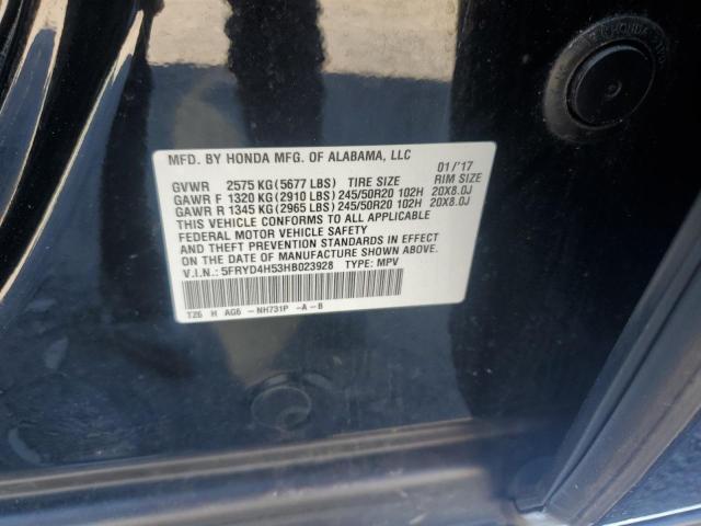 2017 ACURA MDX TECHNO 5FRYD4H53HB023928