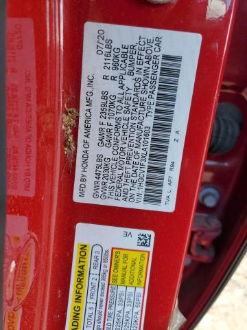 2020 HONDA ACCORD SPO #3296984867