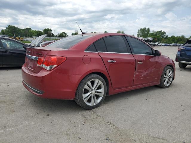 CHEVROLET CRUZE LTZ 2014 red  gas 1G1PG5SB7E7305301 photo #4