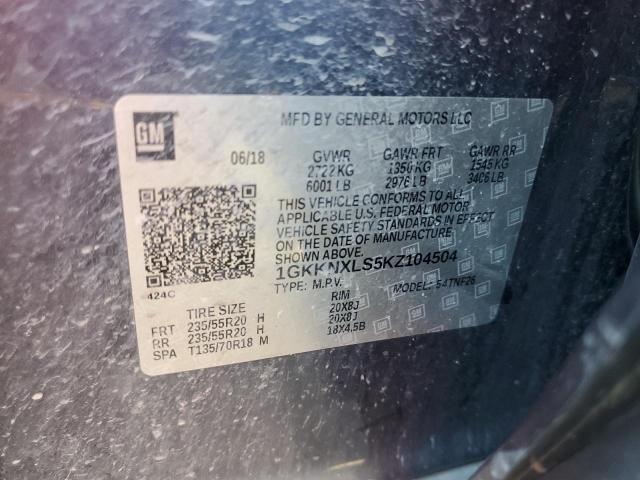 2019 GMC ACADIA DEN - 1GKKNXLS5KZ104504