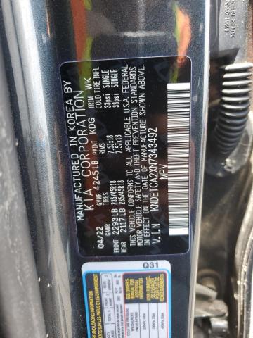 2022 KIA SELTOS SX KNDETCA2XN7343492