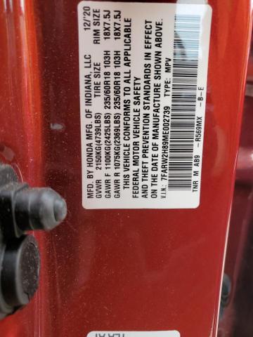2021 HONDA CR-V EXL - 7FARW2H89ME002739