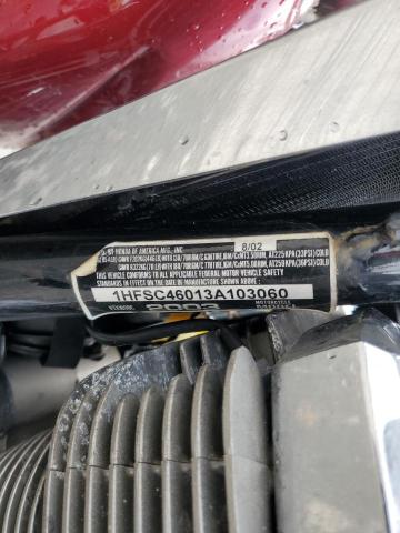 2003 HONDA VTX1800 C 1HFSC46013A103060