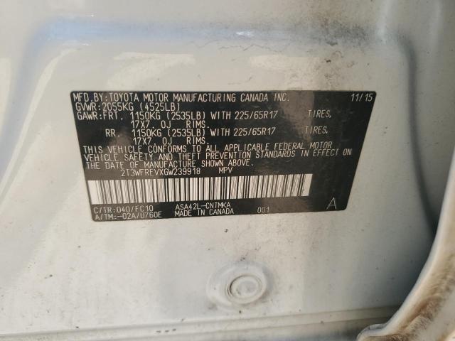 2016 TOYOTA RAV4 XLE - 2T3WFREVXGW239918