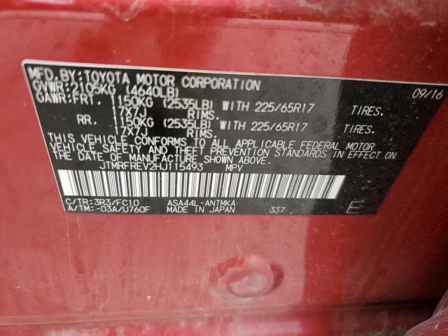 2017 TOYOTA RAV4 XLE - JTMRFREV2HJ115493