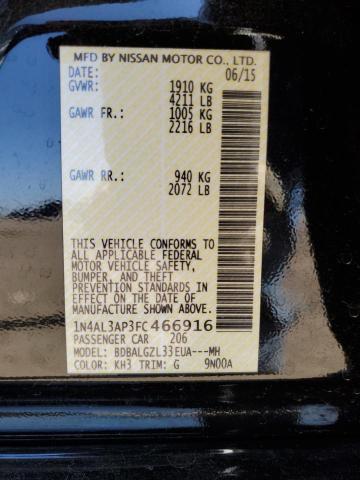 2015 NISSAN ALTIMA 2.5 - 1N4AL3AP3FC466916