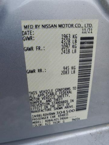2022 NISSAN ALTIMA SV - 1N4BL4DV8NN304500