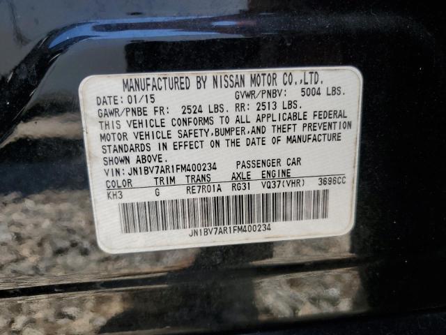 2015 INFINITI Q50 BASE - JN1BV7AR1FM400234