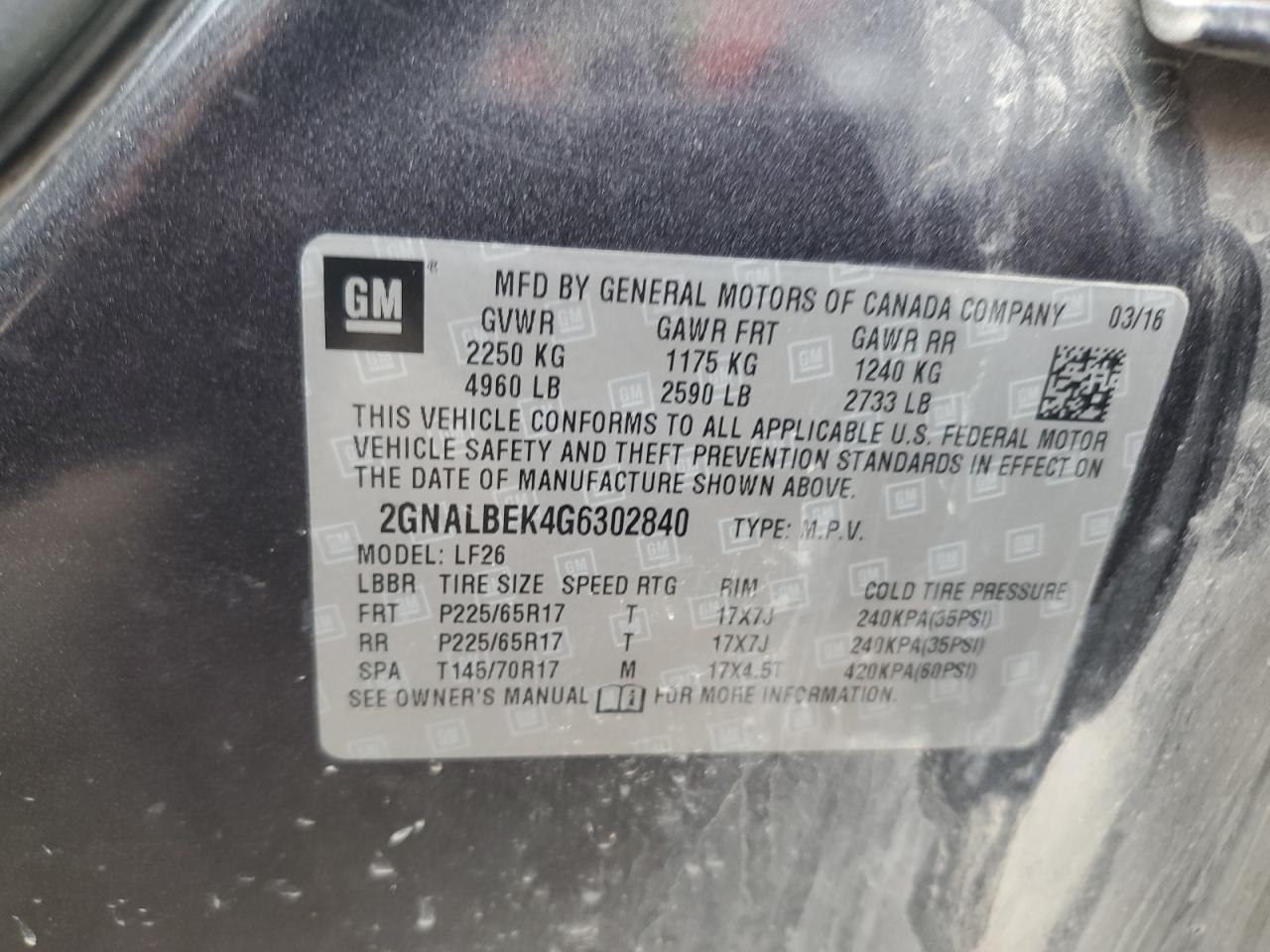 CHEVROLET EQUINOX LS