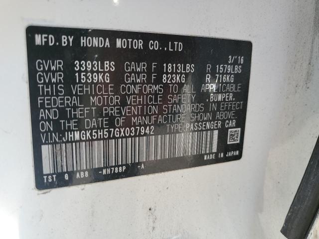 2016 HONDA FIT LX - JHMGK5H57GX037942