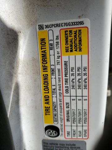 2016 CHEVROLET SILVERADO - 3GCPCREC7GG333265
