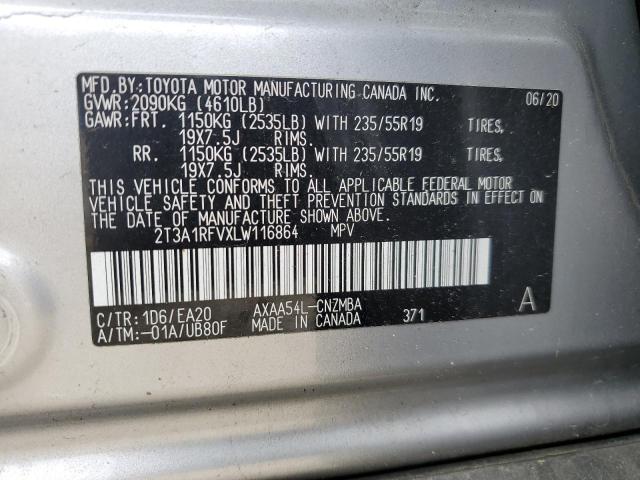 2020 TOYOTA RAV4 XLE P - 2T3A1RFVXLW116864