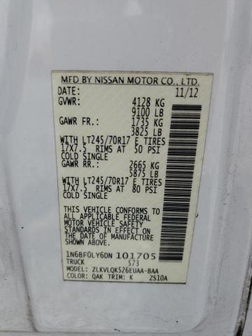 2013 NISSAN NV 2500 - 1N6BF0LY6DN101705