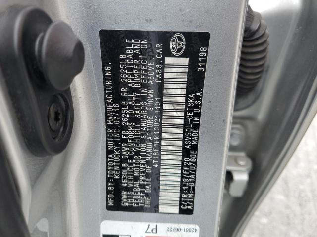 2016 TOYOTA CAMRY LE 4T1BF1FK1GU211101