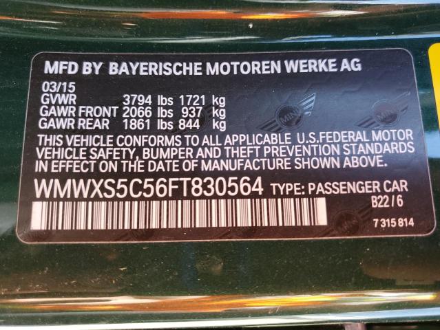 2015 MINI COOPER - WMWXS5C56FT830564