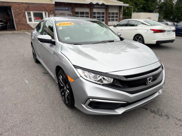 HONDA CIVIC LX 2020 silver  gas 2HGFC2F61LH570809 photo #1