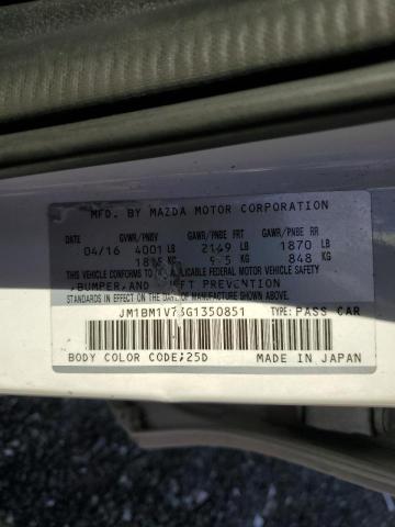 2016 MAZDA 3 TOURING JM1BM1V73G1350851