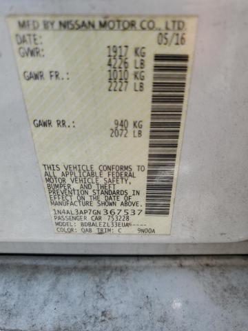 2016 NISSAN ALTIMA 2.5 - 1N4AL3AP7GN367537