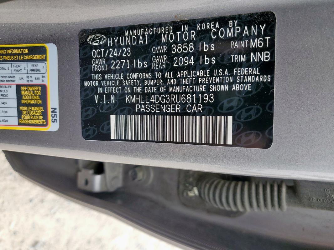 2024 HYUNDAI ELANTRA SE - KMHLL4DG3RU681193