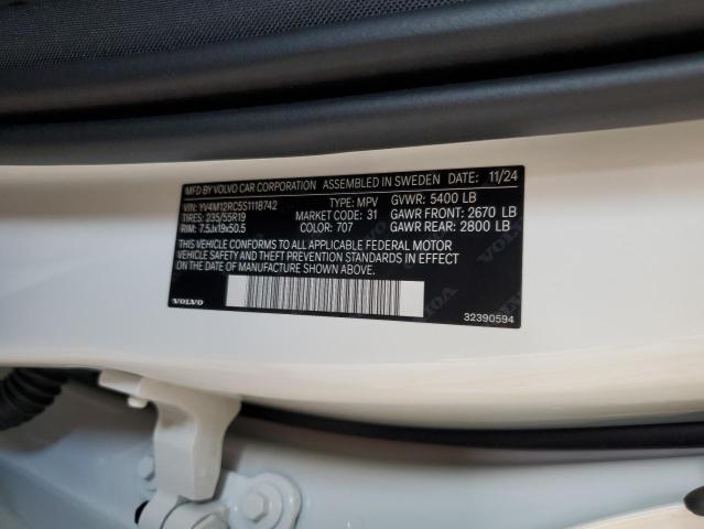 2025 VOLVO XC60 PLUS YV4M12RC5S1118742