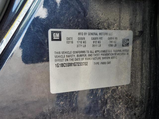 2016 CHEVROLET CRUZE LS - 1G1BC5SM1G7233702