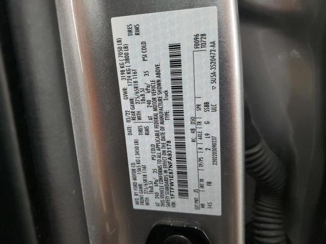 2022 FORD F150 SUPER - 1FTFW1E87NFA93178