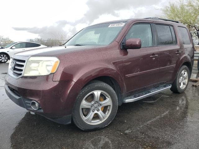 HONDA PILOT EXL 2013 maroon  gas 5FNYF4H54DB035009 photo #1