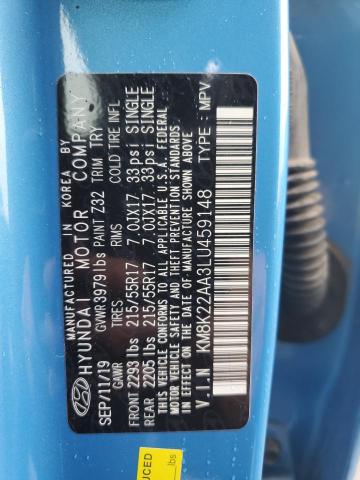 2020 HYUNDAI KONA SEL - KM8K22AA3LU459148