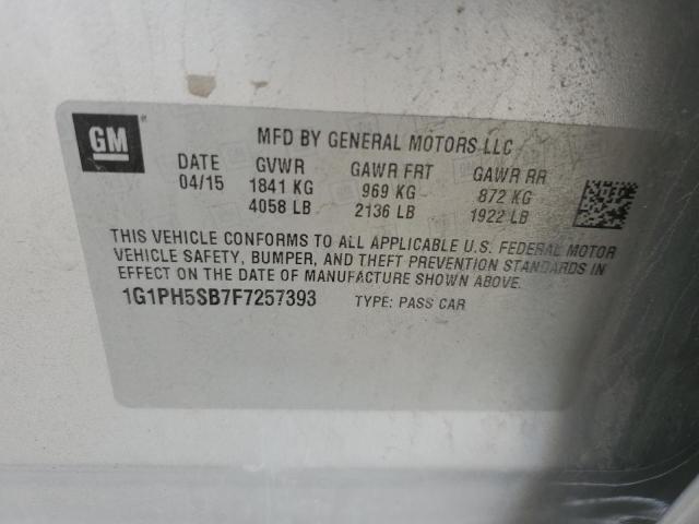 2015 CHEVROLET CRUZE ECO 1G1PH5SB7F7257393