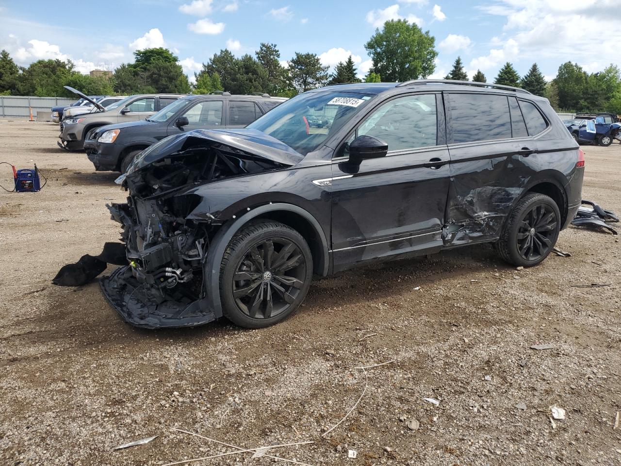 Lot #3318879931 2020 VOLKSWAGEN TIGUAN SE