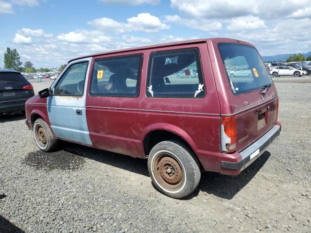 PLYMOUTH VOYAGER 1990 red sports v gas 2P4FH25K6LR678489 photo #3