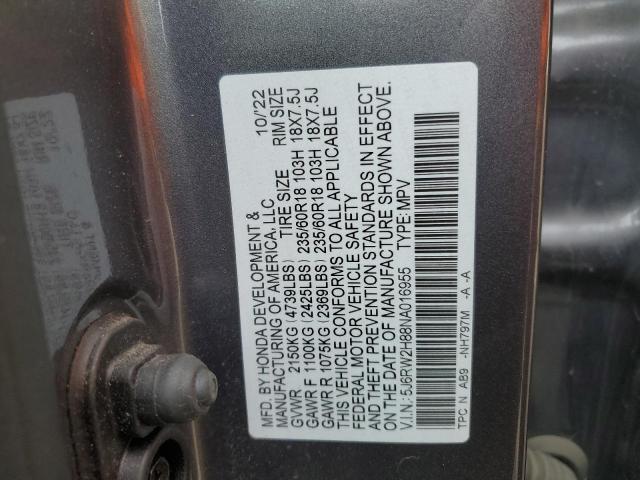 2022 HONDA CR-V EXL 5J6RW2H88NA016955