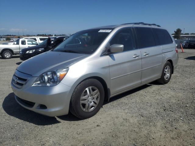 HONDA ODYSSEY EX 2007 silver  gas 5FNRL38787B436074 photo #1