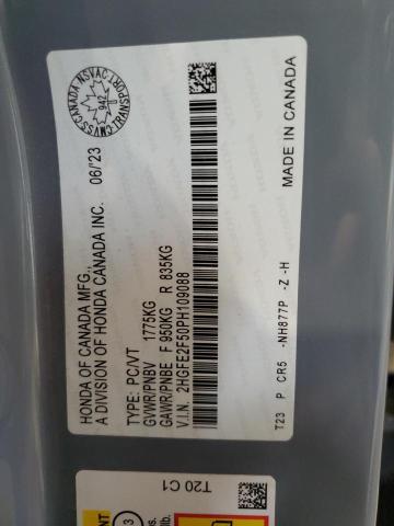 2023 HONDA CIVIC SPOR - 2HGFE2F50PH109088