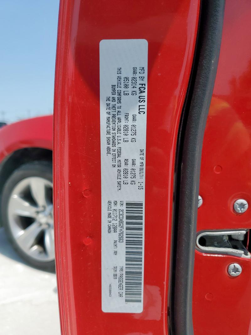 2015 DODGE CHARGER SE 2C3CDXBG2FH762663