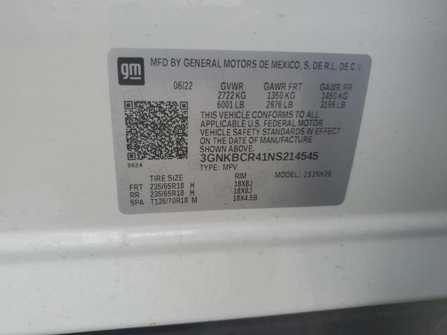 2022 CHEVROLET BLAZER 2LT - 3GNKBCR41NS214545