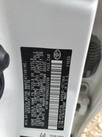 2017 TOYOTA CAMRY LE 4T1BF1FK0HU322708