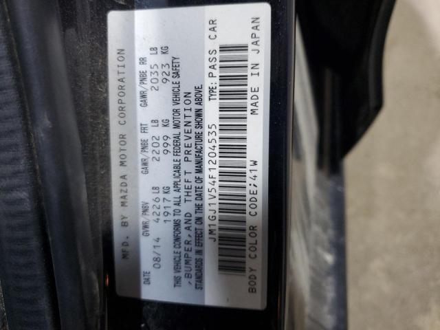 2015 MAZDA 6 TOURING JM1GJ1V54F1204535