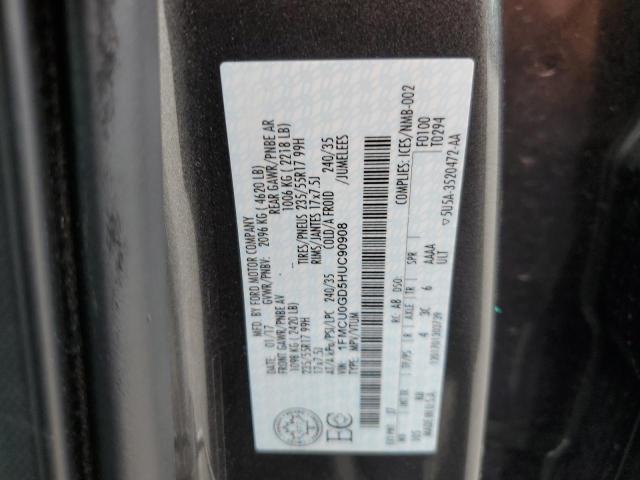 2017 FORD ESCAPE SE - 1FMCU0GD5HUC90908