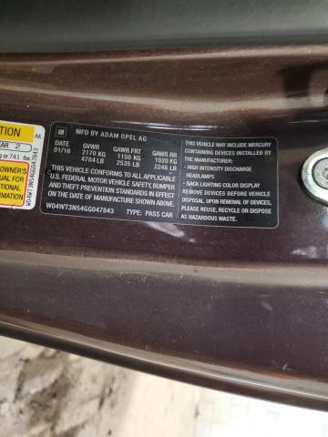 2016 BUICK CASCADA PR W04WT3N54GG047843