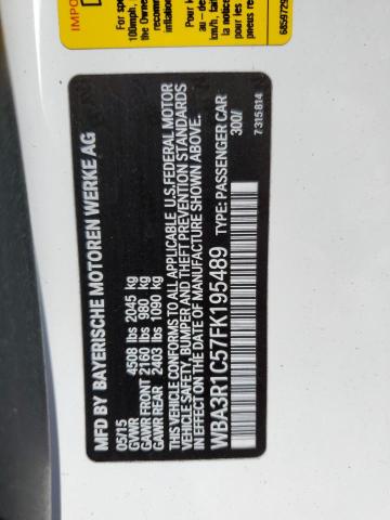 2015 BMW 435 I WBA3R1C57FK195489