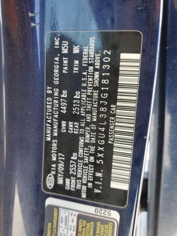 2018 KIA OPTIMA EX 5XXGU4L38JG181302