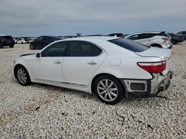 LEXUS LS 460 2007 white  gas JTHBL46F375047120 photo #3
