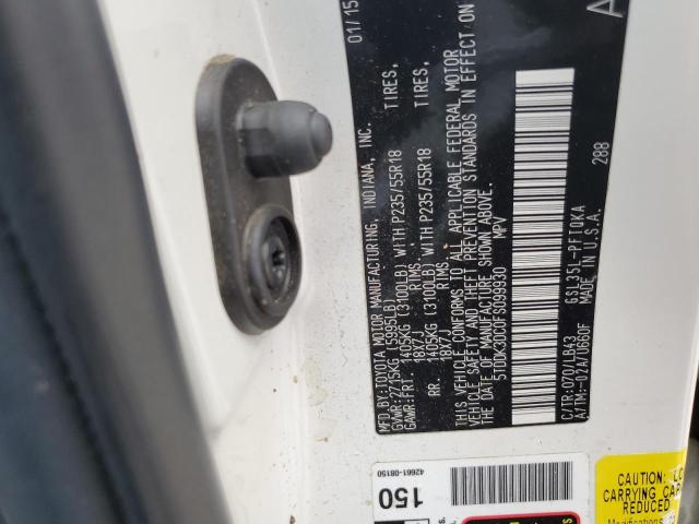 2015 TOYOTA SIENNA XLE 5TDDK3DC0FS099930