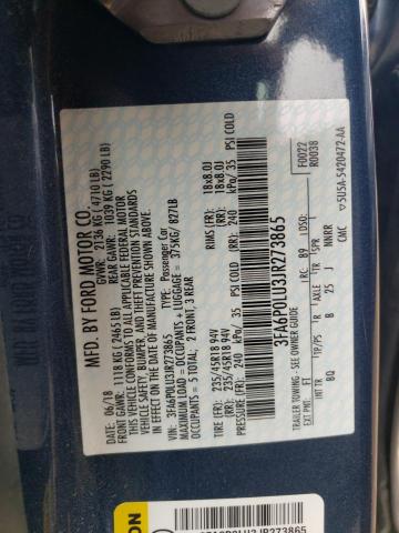 2018 FORD FUSION SE - 3FA6P0LU3JR273865