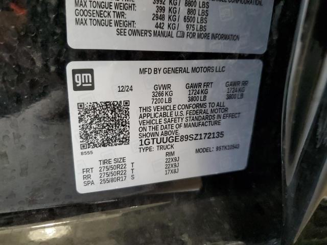 2025 GMC SIERRA K15 - 1GTUUGE89SZ172135