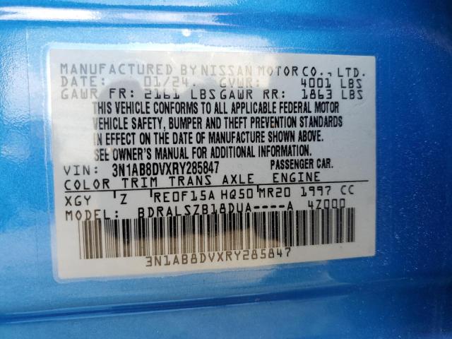 2024 NISSAN SENTRA SR 3N1AB8DVXRY285847