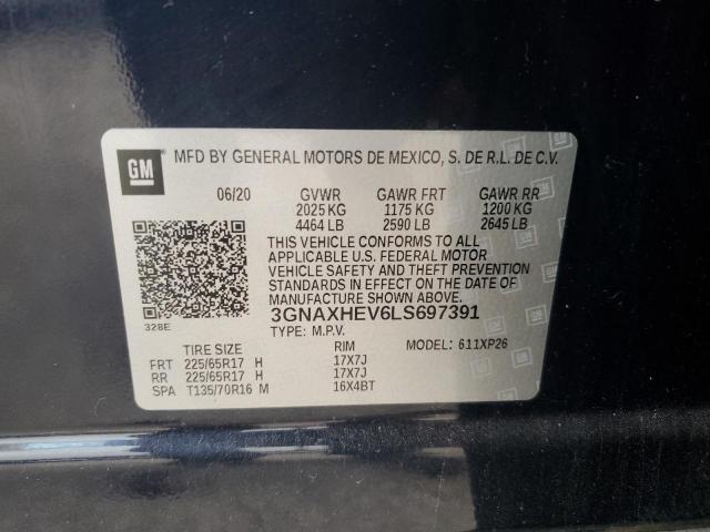 2020 CHEVROLET EQUINOX LS - 3GNAXHEV6LS697391