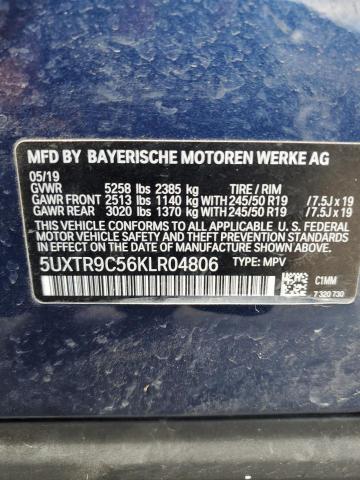 2019 BMW X3 XDRIVE3 - 5UXTR9C56KLR04806