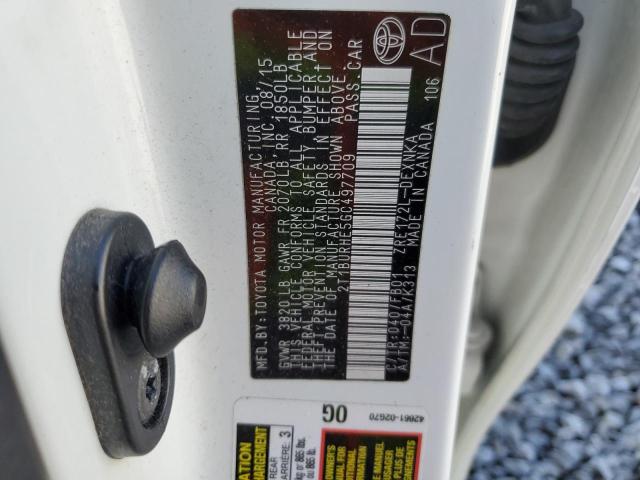2016 TOYOTA CAROLLA 2T1BURHE5GC497709